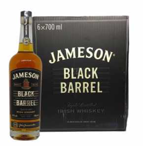 Jameson Black barrel 700ml x 6 bottles