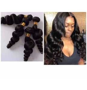 Peruvian hair 20 inches  300 gram 3 bondo and one closure nice human hair