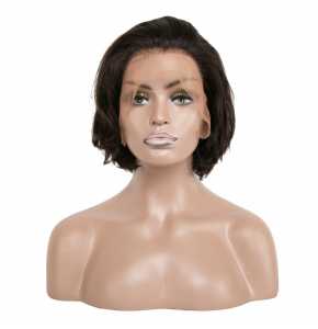 Virgin lace frontal human hair wig