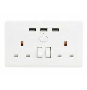 USB Wall Socket. Fast Charger