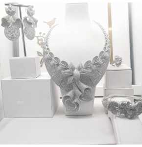 Zirconia Costume set Platinum made - 3333