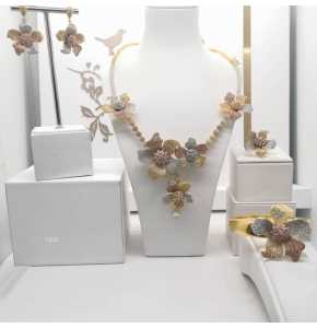 Zirconia Costume set Platinum made - 3339