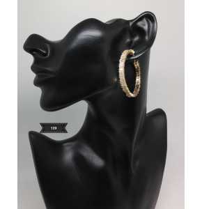 Zirconia Earrings Platinum plated - 3416