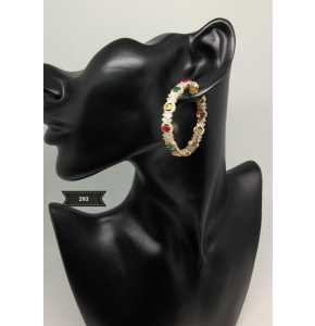 Zirconia Earrings Platinum plated - 3417