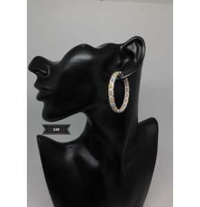 Zirconia Earrings Platinum plated - 3421