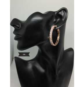 Zirconia Earrings Platinum plated - 3425