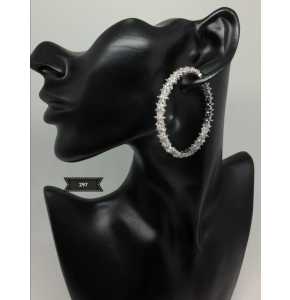 Zirconia Earrings Platinum plated - 3432