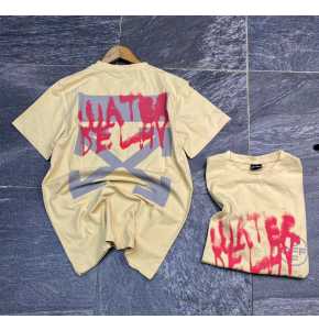 Off white designed short sleeve T.shirt. Regular and big tall sizes