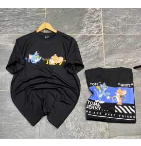 Black designed short sleeve T.shirt. Regular and big tall sizes