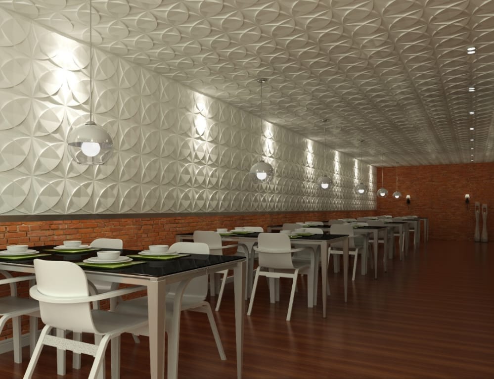 Exotic 3D wall Panel 4 pieces 1sqm