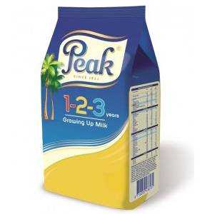 peak 1-2-3 growing up milk refills powder 800g x 6