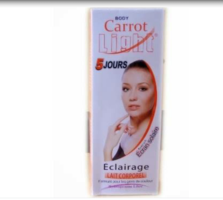 Carrot light lightening body milk