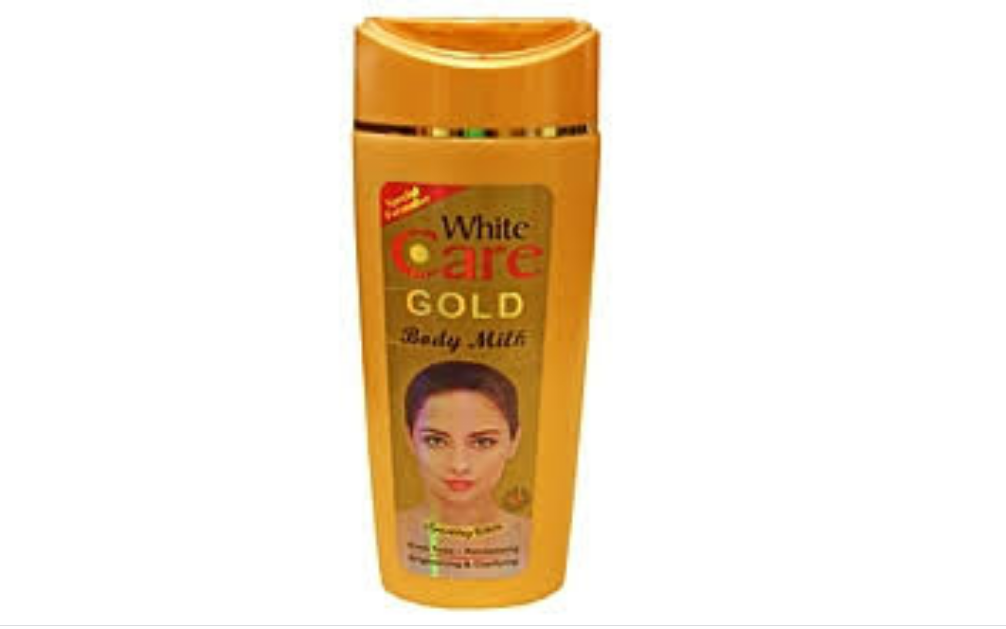 White  care gold  body milk lotion
