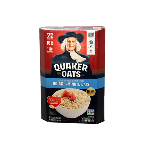Quaker Oats Quaker Oats, Quick 1-Minute Oats - 2 bags