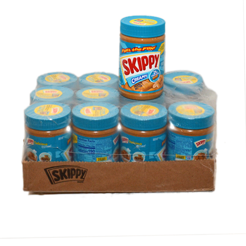 Skippy Creamy Peanut Butter, 64 oz pack of 12 jars