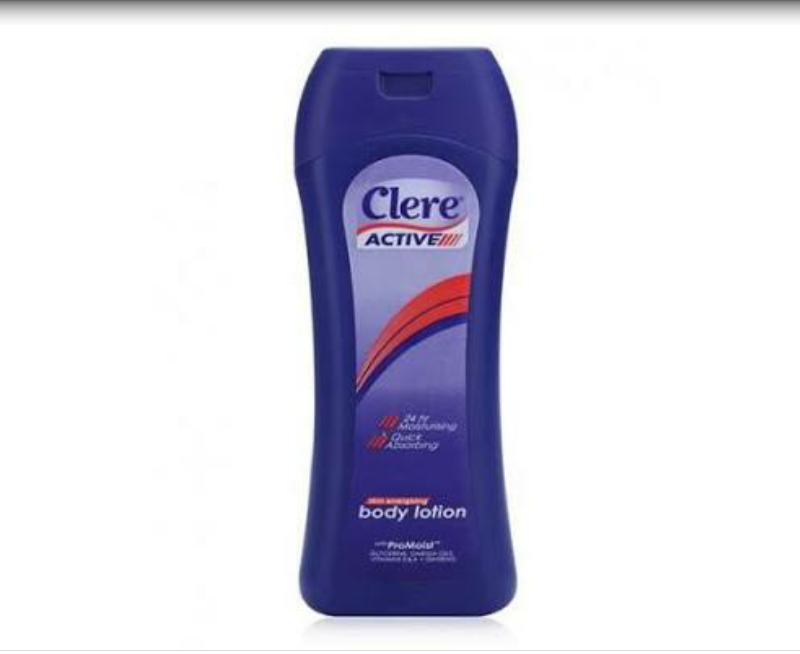 Clere active body lotion