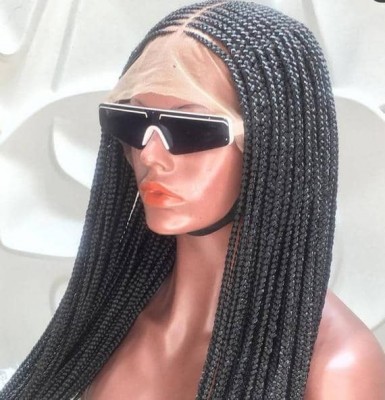 Centre part Ghana weaving lace wig