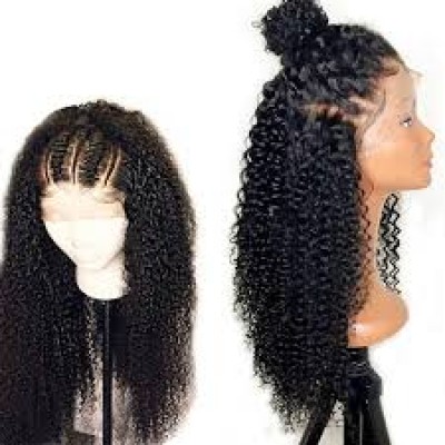 Brazilian kinky human hair lace front wig