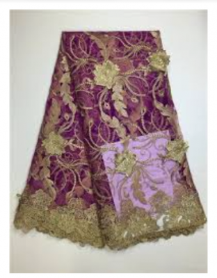 Sample lace fabric design