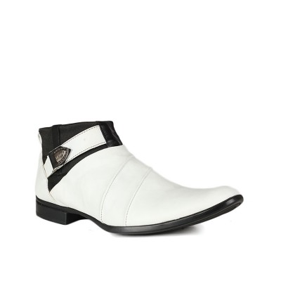 Mens Italian Quality Corporate Male Luxury Leather shoe-White