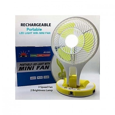 Portable Table Mini Fan with LED Light