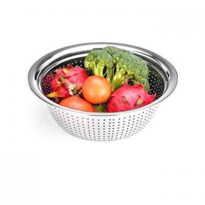 Stainless Steel Sieve Bowl Colander- Set of 4