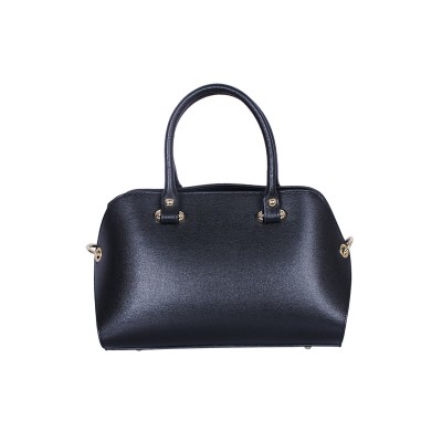 Shalatel Gisela Genuine Polished Leather Tote - Black