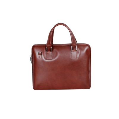 Shalatel Palmira Genuine Leather Laptop Bag - Brown