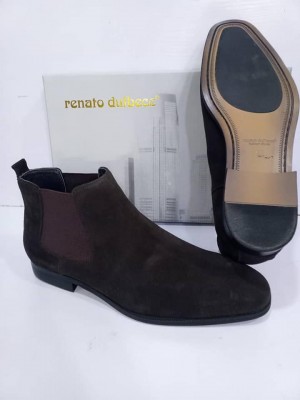 Mens Renato Delbecc Brown Suede Boot  A Pair of Free Sock
