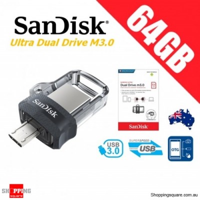 SanDisk 64GB Ultra OTG Dual USB Flash Drive 30