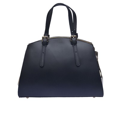 Shalatel Adona Elegant Leather Tote - Black  Gold