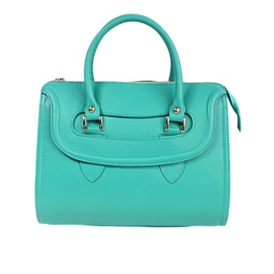 Shalatel Nicola Smart Genuine  Leather Tote - Turquoise