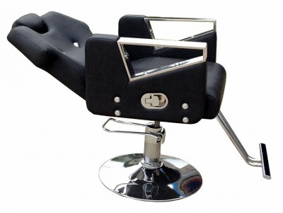 Professional barber chair black