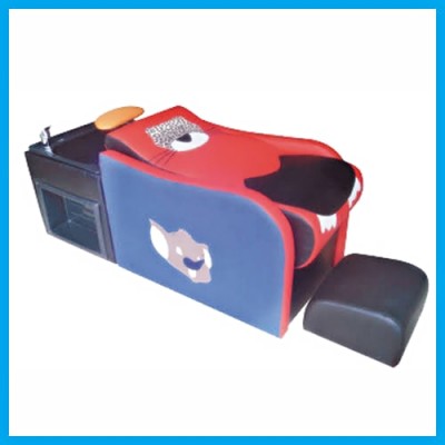 Professional children washing hair basin