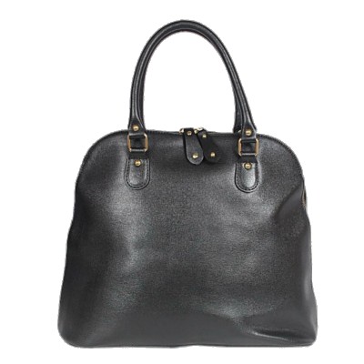 Shalatel Jessica Elegant Italian Leather Tote  Black