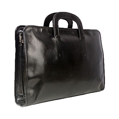 SHALATEL PAOLO LEATHER BRIEFCASE  BLACK