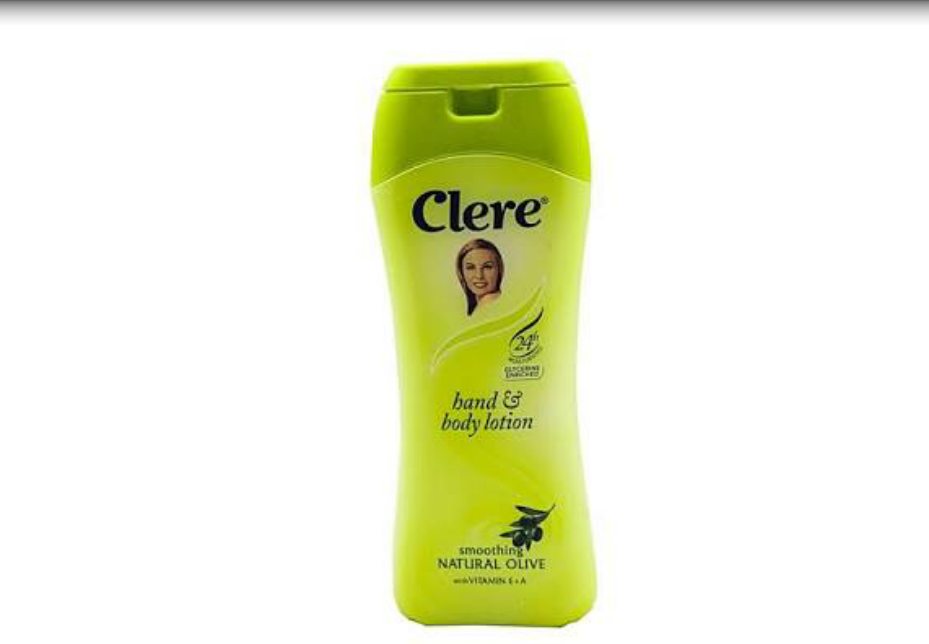 Clere smoothing natural olive body lotion